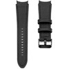 Connect 20mm Silikona Pārvietojamā Ādas Pulksteņa Siksna (130mm M/L) Melna