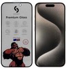 Connect iPhone 15 Pro Privātuma 3D Corning Gorilla Glass 5X stiprais Melns