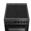 Viryklė Whirlpool Cooker | W5V8LCSA | Hob type Vitroceramic | Oven type Electric | Anthracite | Plotis 50 cm | Gylis 60 cm | 60 L