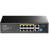 Šakotuvas Komutatorius - Cudy FS1010PG 8 Prievadų PoE Greitasis Ethernet Juodas
