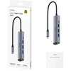 Cudy UH605 laptop dock/port replicator Wired USB 3.2 Gen 1 (3.1 Gen 1) Type-C Pilkas, Sidabrinis