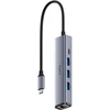 Cudy UH605 laptop dock/port replicator Wired USB 3.2 Gen 1 (3.1 Gen 1) Type-C Pilkas, Sidabrinis