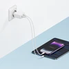 Cuktech A19 30W USB-A + USB-C sieninis įkroviklis – baltas