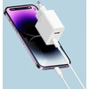 Cuktech A19 30W USB-A + USB-C sieninis įkroviklis – baltas