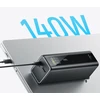 Cuktech PB200U išorinė baterija 210 W 20000 mAh 2 x USB-C + USB-A su TFT ekranu ir 240 W USB-C laidu - juodas