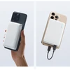 Cuktech WPB100N 20W 10000mAh magnetinė išorinė baterija su stovu – balta