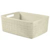 Daiktadėžė CURVER JUTE, 5 l, kreminė, 27×20×11 cm