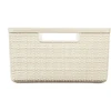 Daiktadėžė CURVER JUTE, 12 l, kreminė, 36×28×15 cm