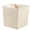 Daiktadėžė CURVER JUTE, 17 l, kreminė, 28×28×27 cm
