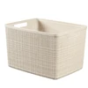 Daiktadėžė CURVER JUTE, 20 l, kreminė, 36×28×23 cm