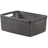 Daiktadėžė CURVER JUTE, 5 l, pilka, 27×20×11 cm
