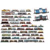 Dėlionė CzuCzu Double-sided Puzzle Trains 54 double-sided pieces ZA5558 technique