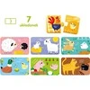 Dėlionė CzuCzu Farm Animals Puzzle for a pair 18m+ 7 puzzles ZA5553