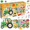 Dėlionė CzuCzu Moto puzzle Tractor moto puzzle for children 24 pieces ZA5555