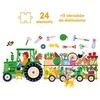 Dėlionė CzuCzu Moto puzzle Tractor moto puzzle for children 24 pieces ZA5555
