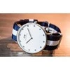 Laikrodis DANIEL WELLINGTON Glasgow Sidabrinis Ladies' Watch DW00100082 + BOX