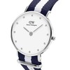 Laikrodis DANIEL WELLINGTON Glasgow Sidabrinis Ladies' Watch DW00100082 + BOX