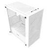 „Darkflash M305 Mesh“ kompiuterio korpusas be ventiliatorių (Baltas)