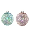 Decoris BAUBLE IRIS 2COL ASSORT 8CM