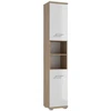 Deftrans CABINET TALL BARI B35 Baltas/WOOD