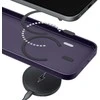 3Mk apsauginis 3mk dūminis „MagCase“ dėklas iPhone 17 Pro telefonui - violetinė-permatoma