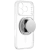 AmazingThing Titan Pro Pop lęšių dėklas iPhone 18 Pro su fotoaparato dangteliu, laikikliu ir stovu, suderinamas su MagSafe – permatomas