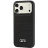 Dėklas Audi GT Synthetic Leather MagSafe Case for iPhone 18 Pro Max / 17 Pro Max - Juodas