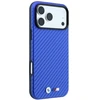 Dėklas BMW M Carbon Metal Logo MagSafe Case for iPhone 17 Pro Max / 18 Pro Max - Mėlyna