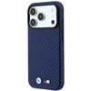 Dėklas BMW M Carbon Metal Logo MagSafe Case, skirtas iPhone 17 Pro Max / 18 Pro Max – Navy mėlyna