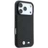 Dėklas BMW M Carbon Metal Logo MagSafe skirtas iPhone 18 Pro Max juodas