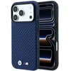 Dėklas BMW M Carbon Metal Logo MagSafe Case, skirtas iPhone 17 Pro Max / 18 Pro Max – Navy mėlyna