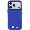 Dėklas BMW M Carbon Printed Ring MagSafe Case, skirta iPhone 17 Pro Max / 18 Pro Max - Mėlyna