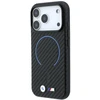 Dėklas BMW M Carbon Printed Ring MagSafe Case for iPhone 17 Pro / 18 Pro - Juodas