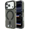 Dėklas BMW M IML Frosted Metal Logo & Trims MagSafe Case for iPhone 18 Pro / 17 Pro - Juodas
