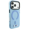 Dėklas BMW M IML Frosted Metal Logo & Trims MagSafe Case, skirtas iPhone 17 Pro Max / 18 Pro Max – Mėlyna