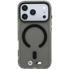 Dėklas BMW M IML Frosted Metal Logo & Trims MagSafe Case for iPhone 18 Pro / 17 Pro - Juodas