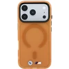 Dėklas BMW M IML Frosted Metal Logo & Trims MagSafe Case, skirtas iPhone 17 Pro Max / 18 Pro Max – Oranžinis