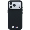 Dėklas BMW M Quadrille Kevlar Metal Logo MagSafe Case for iPhone 17 Pro Max / 18 Pro Max - Juodas