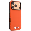 Dėklas BMW M Quadrille Kevlar Metal Logo MagSafe skirtas iPhone 18 Pro Max oranžinis