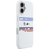 BMW M Silicon Horizontal Line MagSafe dėklas Apple iPhone 17 baltos spalvos