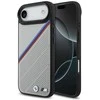 BMW M Tricolor Metal Logo MagSafe dėklas Apple iPhone Air pilkos spalvos