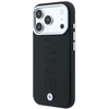 BMW Sign Deboss Quilted Metal Logo MagSafe dėklas, skirtas iPhone 18 Pro Max - tamsiai pilka