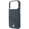 Dėklas BMW case for IPHONE 18 Pro/17 Pro compatible with MagSafe (Sign Inclined Deboss Letters) pilkas