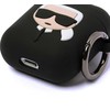 Dėklas Karl Lagerfeld Silicone Ikonik Case for AirPods 1/2 - Juodas