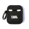 Dėklas Karl Lagerfeld Silicone Ikonik Case for AirPods 1/2 - Juodas