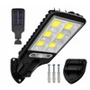 Dėklas Elight LU17 saules LED ielu lampa ar 120 COB gaismas diodēm – kustību sensors (PIR), ūdensizturīgs dizains un izturīgs ABS korpuss, juodas