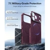 ESR CYBER TOUGH DĖKLAS SU STOVU IR MagSafe iPhone 17 Pro / 18 Pro TAMSIAI BORDO SPALVOS