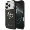Dėklas GUESS case for IPHONE 18 Pro / 17 Pro GUE005483 (PU W/ Big 4G Classic Logo) juodas auksinis
