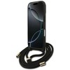 Dėklas Guess 4G Big Logo Cord Stap Crossbody skirtas Apple iPhone 17 Pro juodos spalvos