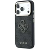 Dėklas Guess 4G & Big Resin Logo skirtas iPhone 18 Pro / iPhone 17 Pro juodas